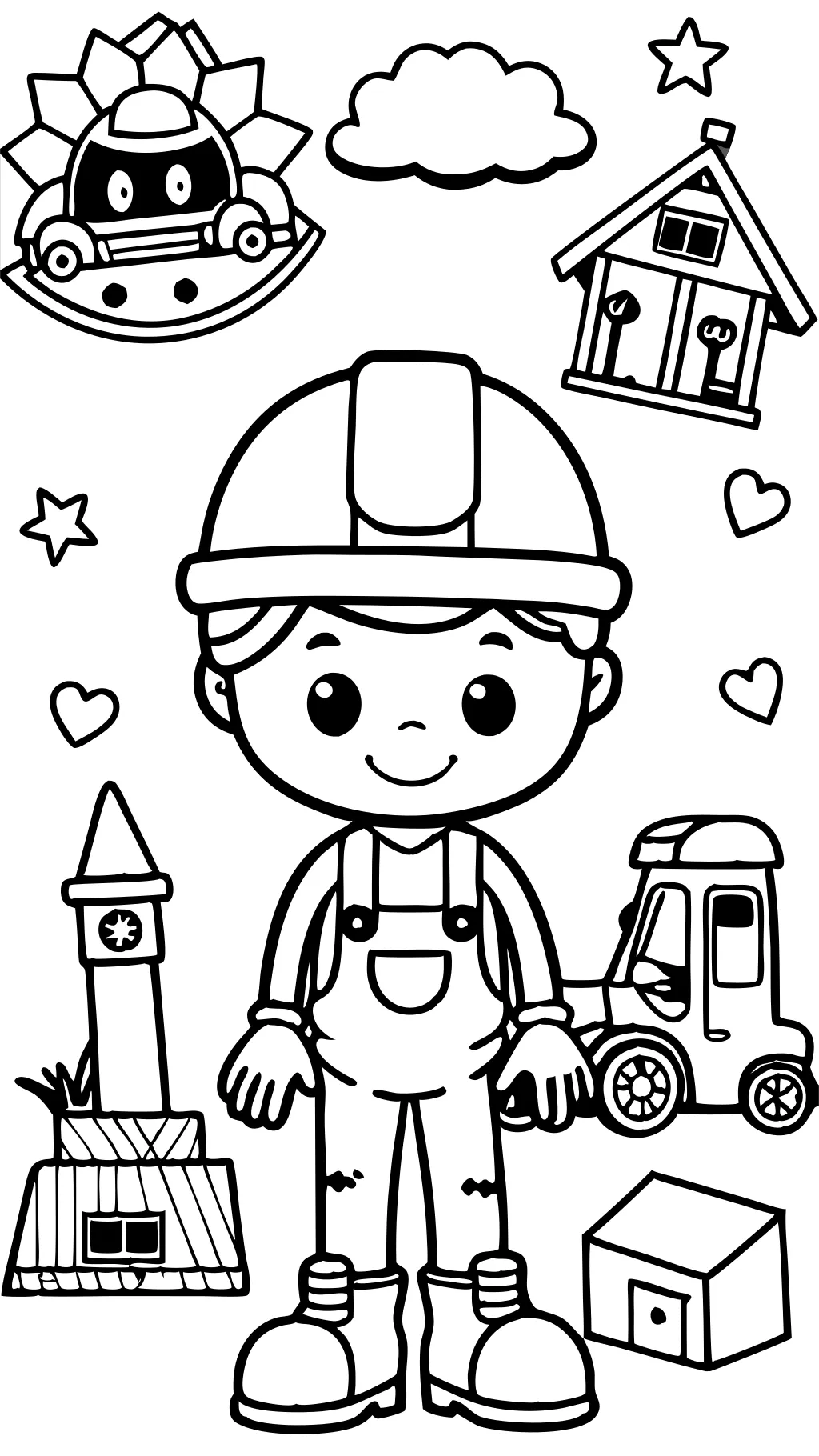 Bob the Builder Coloring Page